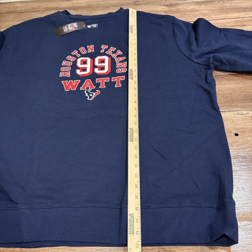 Houston Texans Hooded Sweatshirt Men's‎ 5XL Blue Crew NFL Team Apparel